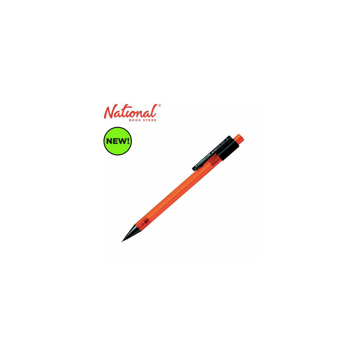 Staedtler Graphite B Mechanical Pencil Orange 0.5mm 77705-4 - School Supplies - Drawing Pencils
