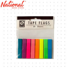 Best Buy Tape Flag Pet 1 .31"X1.77" 20'S X 8 Clear Index Tab