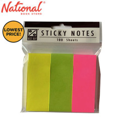 Best Buy Sticky Note Sn2 1"X3" 75 Gsm 100'S X 3 Clear...
