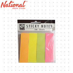 Best Buy Sticky Note Sn3 .07"X3" 75 Gsm 100'S X 4 Clear Neon Notepad