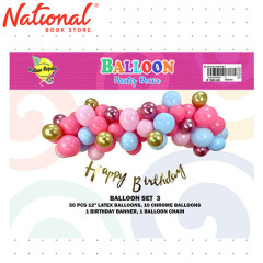 Balloon Set 3 Latex 55 in 1 - Party Decorations