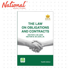 The Law On Obligation And Contracts - Trade Paperback - College Books