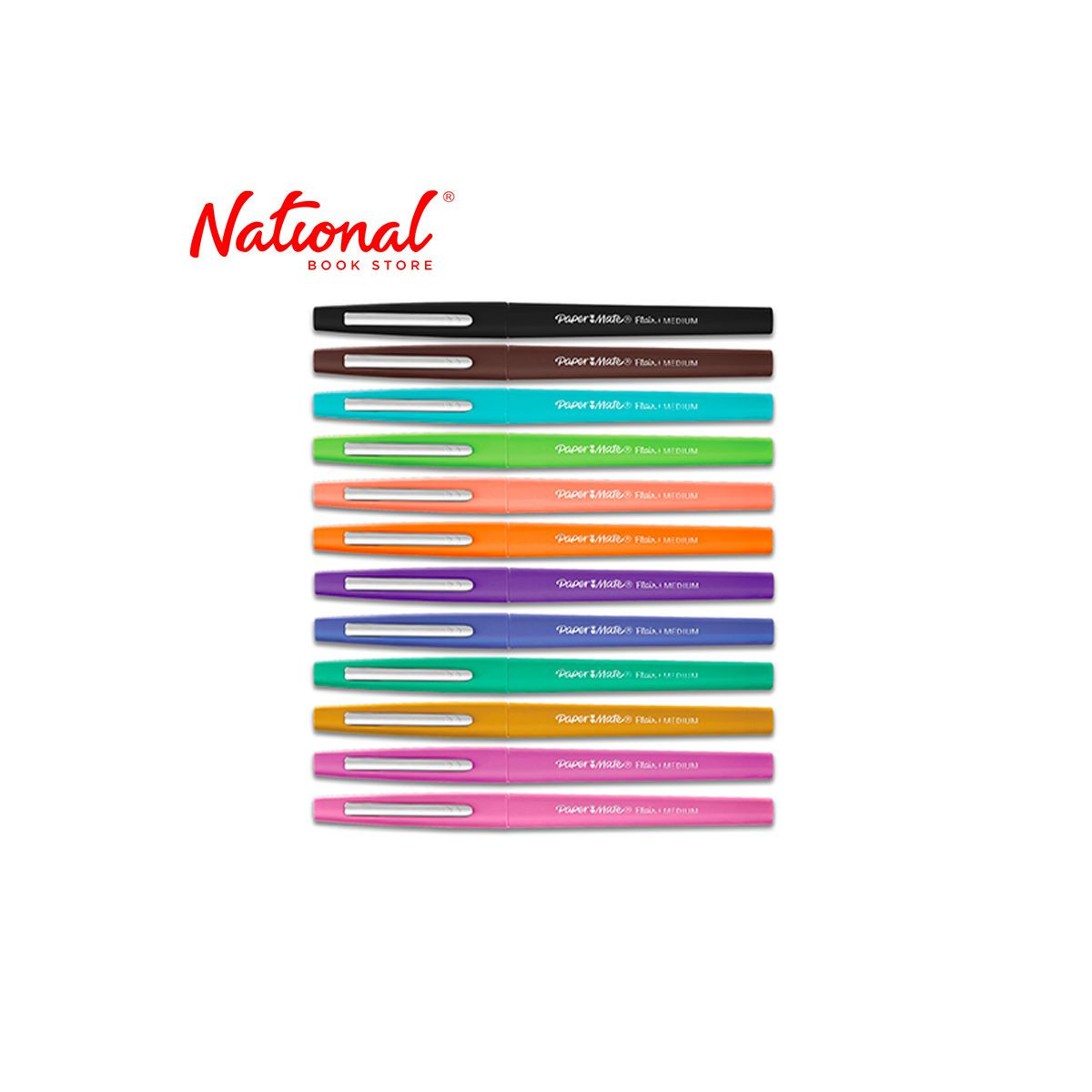 Papermate Flair Felt Tip Pens Candy Pop Assorted Medium Point 12s 04016408 - School Office Supplies