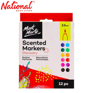 Mont Marte Scented Markers 12 pcs (MMPM0014) - Arts & Crafts Supplies