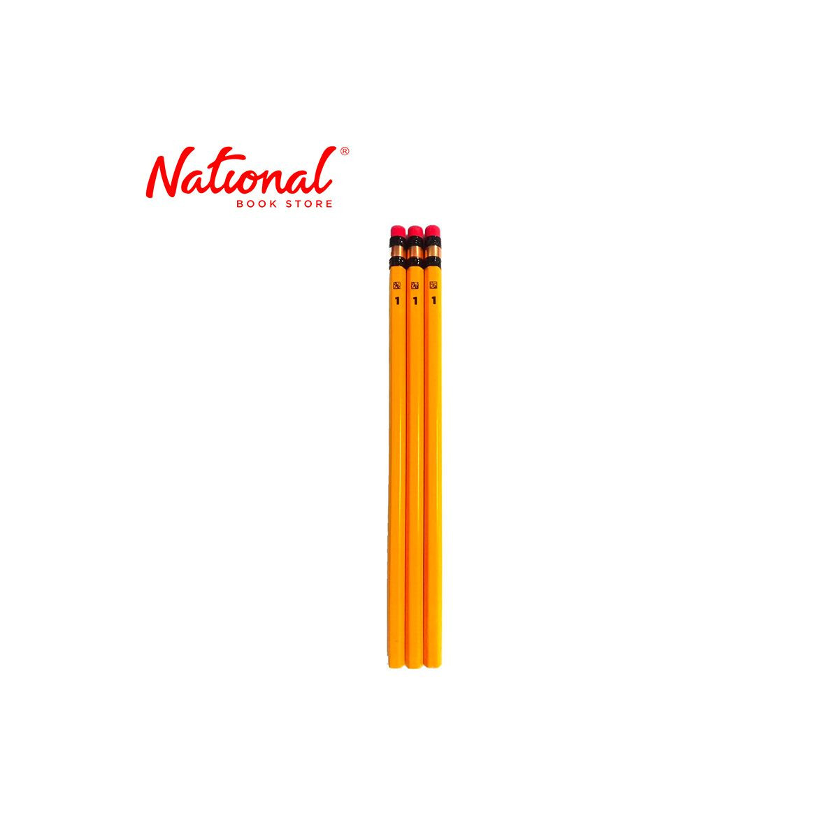 Best Buy Regular Yellow Wooden Pencils No.1 3s - School Supplies