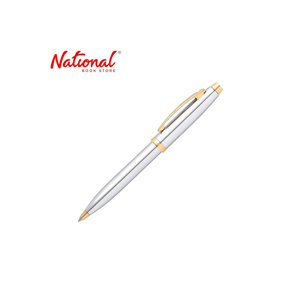 Sheaffer 100 Fine Ballpoint Pen Chrome/Gold Tone SE2934051-30 - Premium Pens