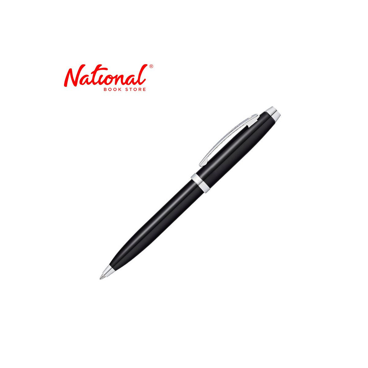 Sheaffer 100 Fine Ballpoint Pen Glossy Black Lacquer SE2933851-30 - Premium Pens
