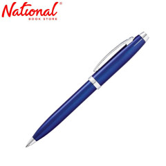 Sheaffer 100 Fine Ballpoint Pen Glossy Blue Lacquer...