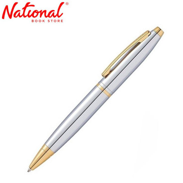 Cross Calais Fine Ballpoint Pen Chrome/Gold CAT0112-15 - Premium Pens