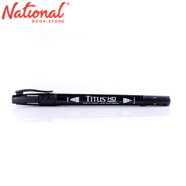 Titus HD Dual Tip Permanent Marker Black 04015292 - School & Office Supplies