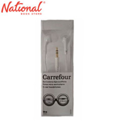 Carrefour Earphone Wired, White - Work from Home - Online School Essentials
