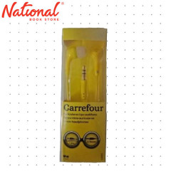 Carrefour Earphone Wired, Yellow - Work from Home - Online School Essentials