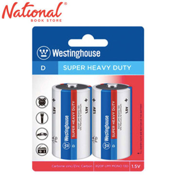 Westinghouse Battery D 2/pack Super Heavy Duty - Home & Office Essentials