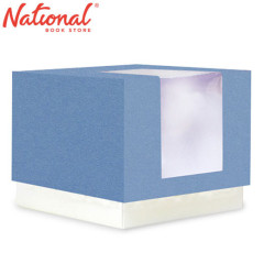 BossBox Plain Colored Gift Box 5S Vista SW1 with window 3.25x3.25x2.75 inches 3028596 - Giftwrapping Supplies