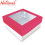 BossBox Plain Colored Gift Box 5S Pink SW3 with window 10x10x4.5 inches 3028771 - Giftwrapping Supplies