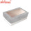 BossBox Plain Colored Gift Box 5S Silver RW1 with window 4x6x2.75 inches 3028667 - Giftwrapping Supplies