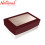 BossBox Plain Colored Gift Box 5S Carmine RW2 with window 6x9x3 inches 3028713 - Giftwrapping Supplies