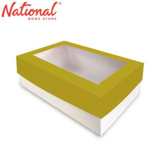 BossBox Plain Colored Gift Box 5S Kiwi RW2 with window 6x9x3 inches 3028699 - Giftwrapping Supplies
