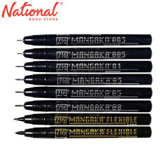 Zig Mangaka Cartoonist Drawing Pens 8s Fine/Medium 0.03/0.05/0.1/0.3/0.5/0.8 CNM/8VBK - Art Pens