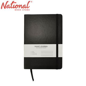 Journal Notebook A5 80GSM 80 Sheets Black Leather Cream Paper - School Supplies