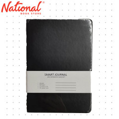 Journal Notebook A5 80GSM 80 Sheets Black Leather Cream Paper - School Supplies