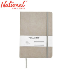 Journal Notebook A5 80GSM 80 Sheets Grey Leather Cream...