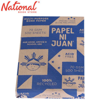 Papel ni Juan Recycle Copy Paper Long 70 gsm - School & Office Supplies