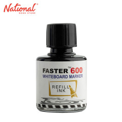 Faster Whiteboard Marker Ink Bottle Black F600RF - School & Office Supplies
