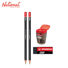 Stabilo Exam Grade Pencil with Eraser and Sharpener 2's -...