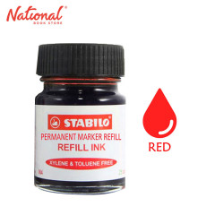 Stabilo Permanent Marker Ink Refill Red 065/40 - School &...
