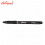 Sharpie S-Gel Black Barrel Retractable Gel Pen 0.5mm Black 4023651 - School & Office Supplies