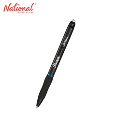 Sharpie S-Gel Black Barrel Retractable Gel Pen 0.7mm Blue...