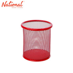 PEN HOLDER A1656 METAL ROUND, RED