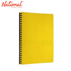 SEAGULL CLEARBOOK REFILLABLE 9427  LONG 20SHEETS 27HOLES DIAGONAL LINES DESIGN, YELLOW