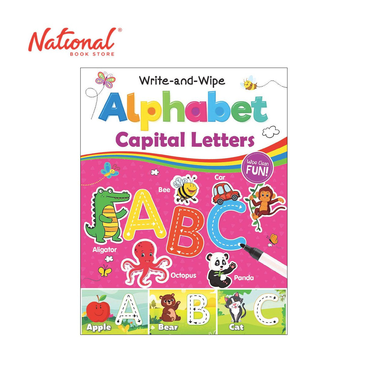 Write And Wipe: Alphabet Capital Letters - Trade Paperback - Books for Kids