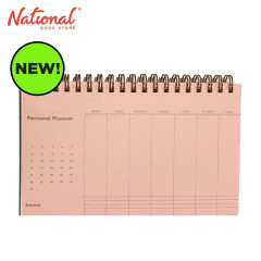 Undated Planner C6 Pink 80 Leaves Double Wire Spiral