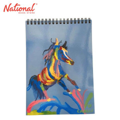 Carlos & Friends Notebook 5.5x4.5 inches Freedom Horse 50's 80gsm Dotted Top Loop - School Supplies