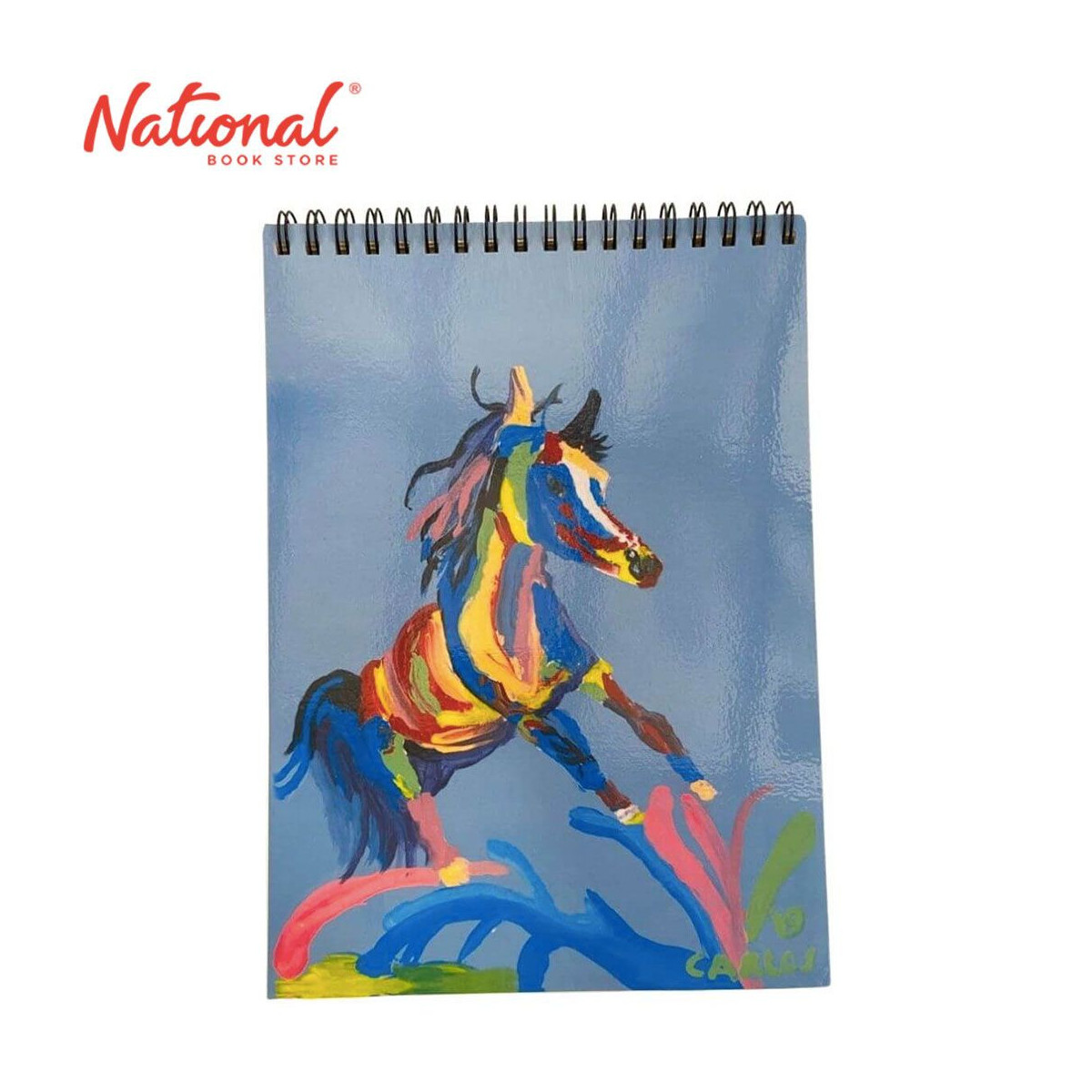 Carlos & Friends Notebook 5.5x4.5 inches Freedom Horse 50's 80gsm Dotted Top Loop - School Supplies