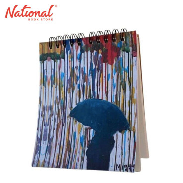 Carlos & Friends Notebook 5.5x 4.5 inches Rain 50's 80gsm Lined Top Loop - School & Office Supplies