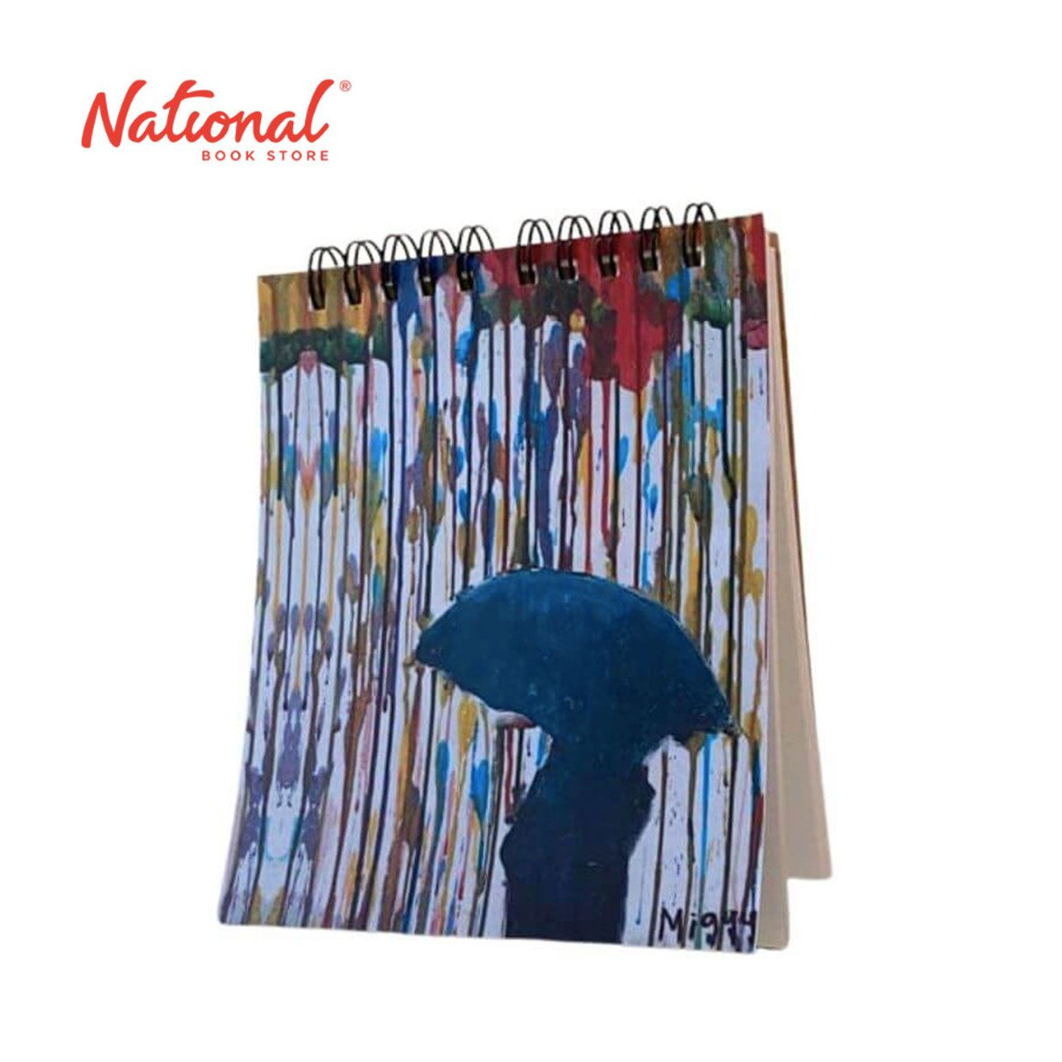 Carlos & Friends Notebook 5.5x 4.5 inches Rain 50's 80gsm Lined Top Loop - School & Office Supplies