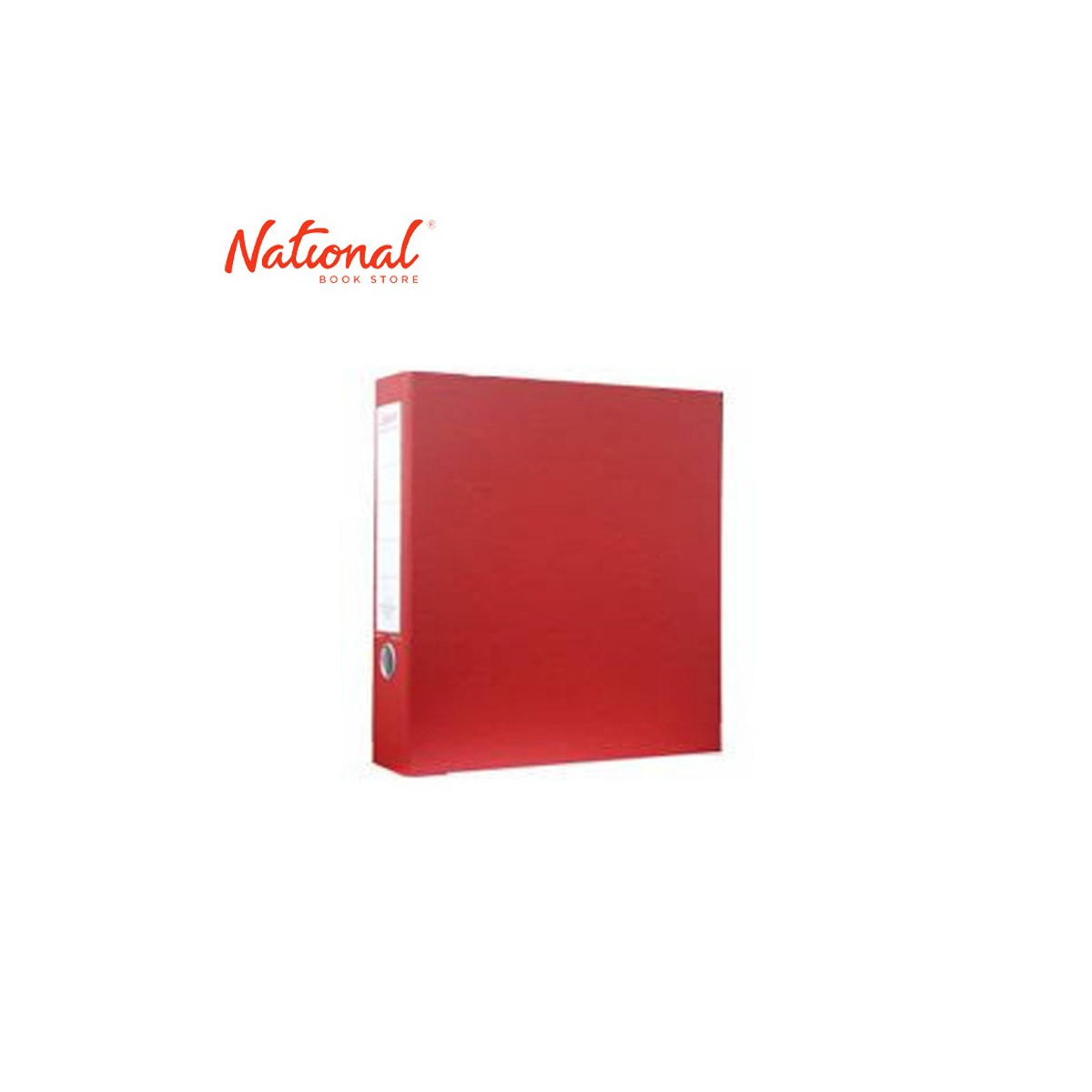 SEAGULL RING BINDER 3R CMP355 LONG 2.5IN DTYPE PVC COVER, RED