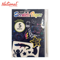 Skylar Rainbow Scratch Paper STA001 Wild Animal with...