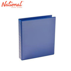 SEAGULL RING BINDER 3R CVP25 A4 2.5IN DTYPE PVC COVER W FRONT & BACK OUTER POCKETS, BLUE