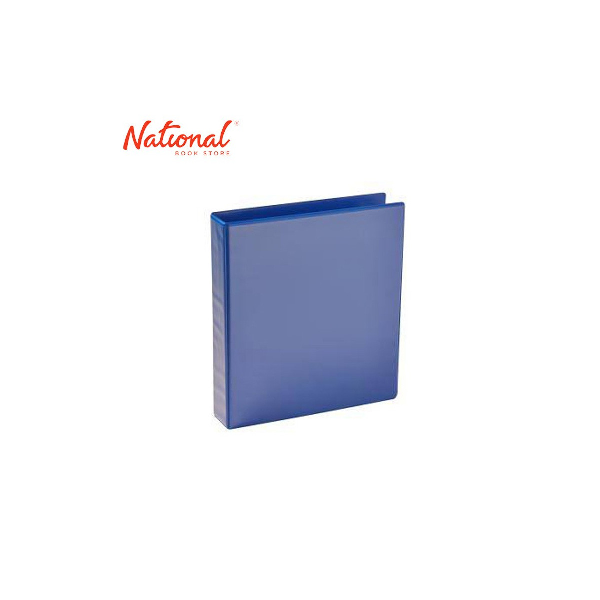 SEAGULL RING BINDER 3R CVP25 A4 2.5IN DTYPE PVC COVER W FRONT & BACK OUTER POCKETS, BLUE