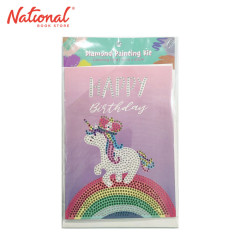Skylar Diamond Painting - Greeting Card Kit GC038 Unicorn Birthday NDG2 - Arts & Crafts Supplies