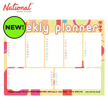 Weekly Planner Undated Fun 54's 8x6 inches - Office & School Supplies
