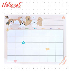 Planner Pad 10x8 inches Beige 50 Leaves Pup Art Blank -...