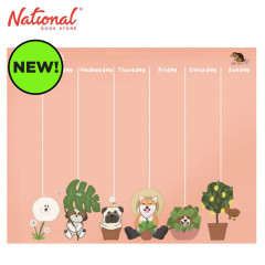 Planner Pad WTV 7x5 inches Peach 50 Leaves Garden Dogs...