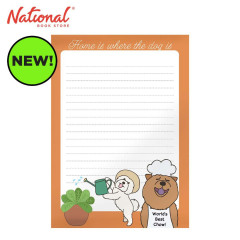 Notepad 5x7 inches Jumbo Relatable 50 Leaves School Dogs - Office & School Supplies