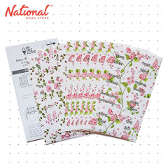 In His Love Bible Tab Sticker Floral 10 Sheets Old and New Testament Set - Labels